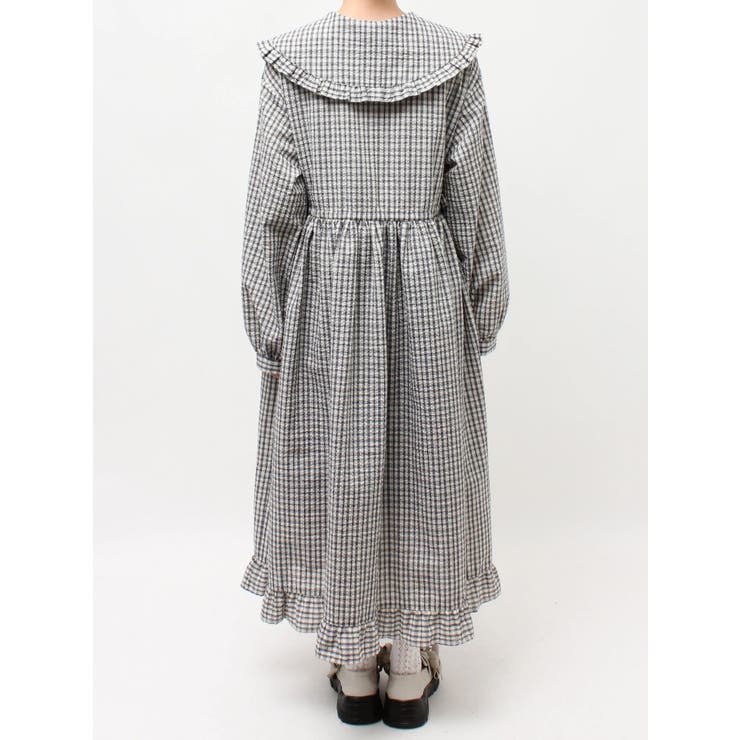 チェックフリルカラーワンピース | merry jenny | 詳細画像30 
