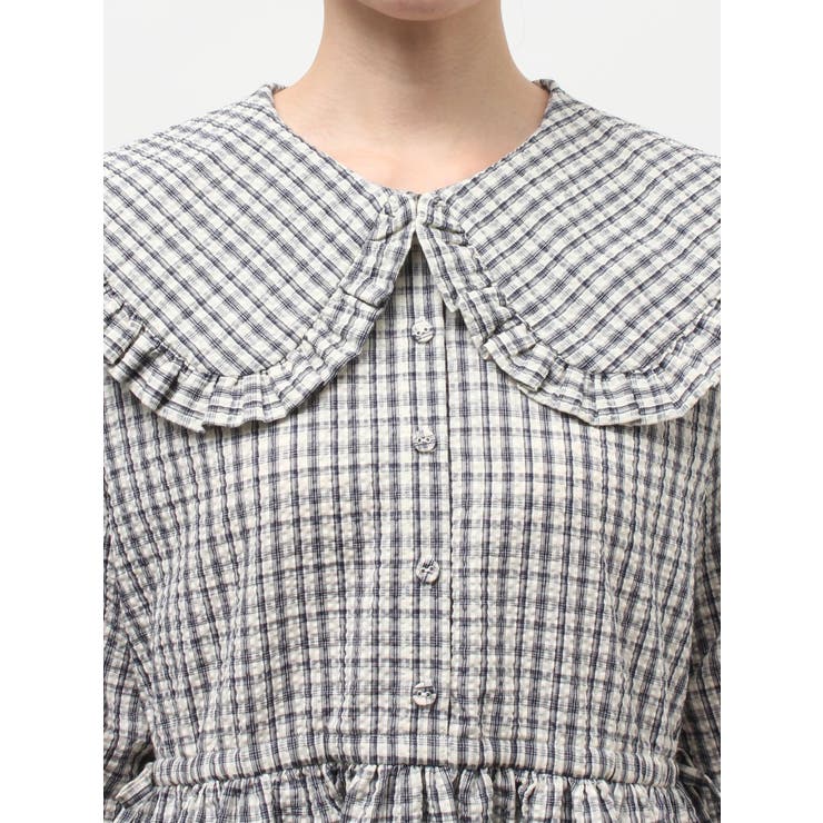 チェックフリルカラーワンピース | merry jenny | 詳細画像31 