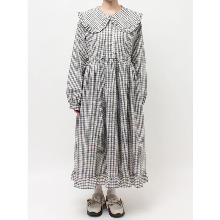チェックフリルカラーワンピース | merry jenny | 詳細画像36 