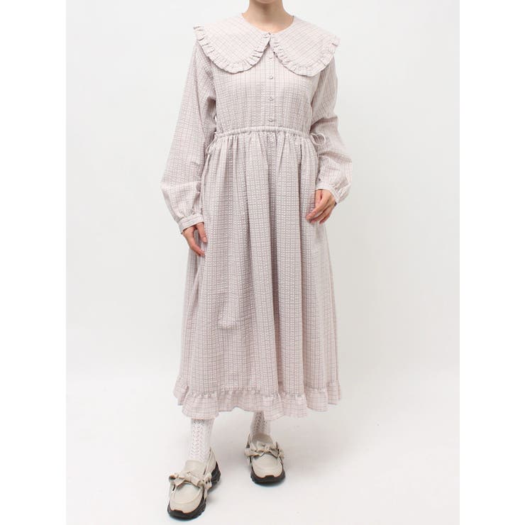 チェックフリルカラーワンピース | merry jenny | 詳細画像40 