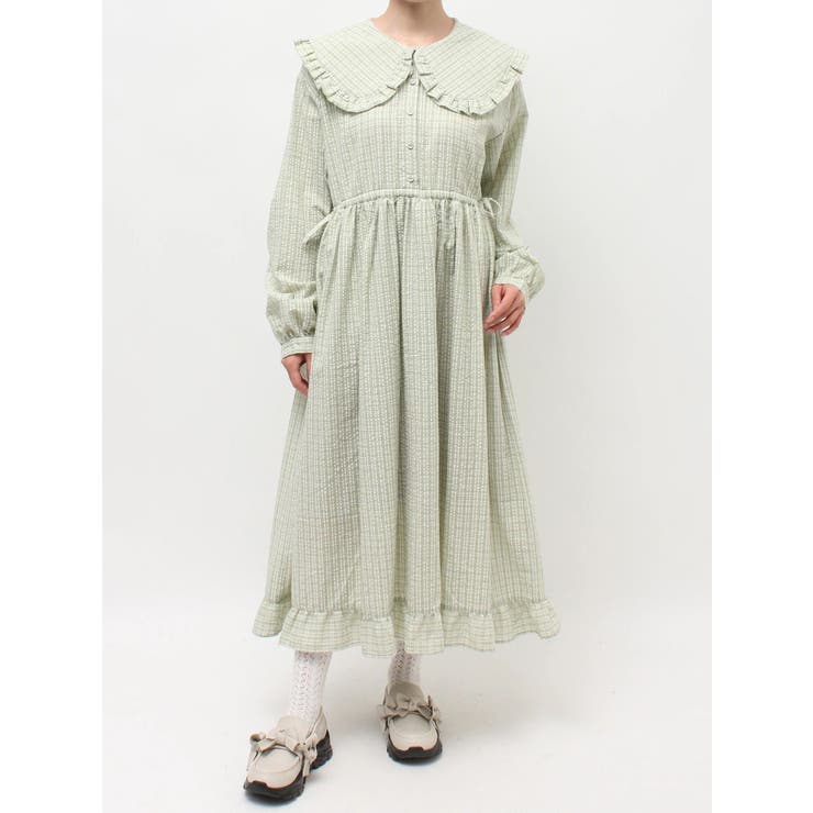 チェックフリルカラーワンピース | merry jenny | 詳細画像41 