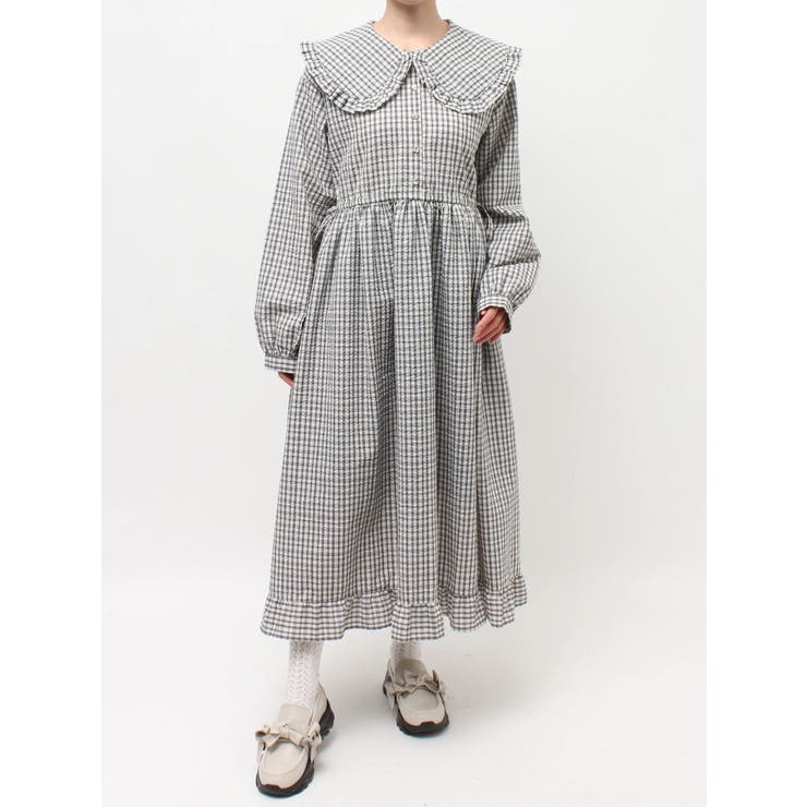 チェックフリルカラーワンピース | merry jenny | 詳細画像42 