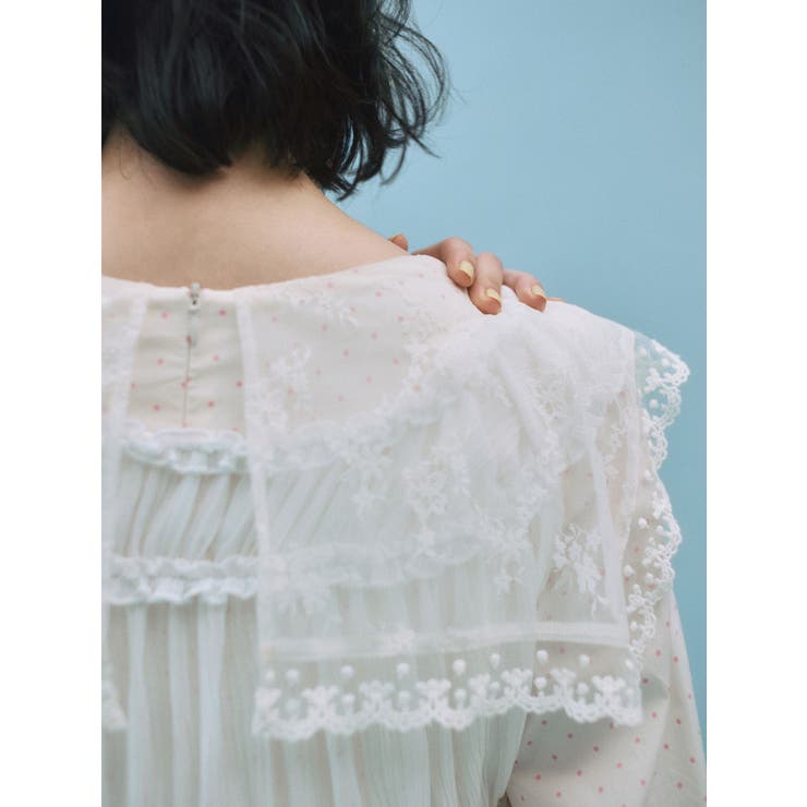 airy lace collarワンピース | merry jenny | 詳細画像3 