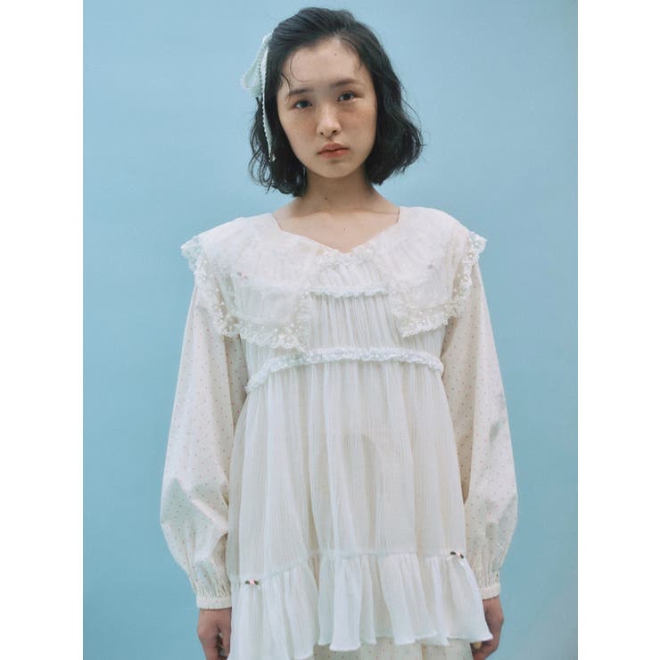 airy lace collarワンピース | merry jenny | 詳細画像5 