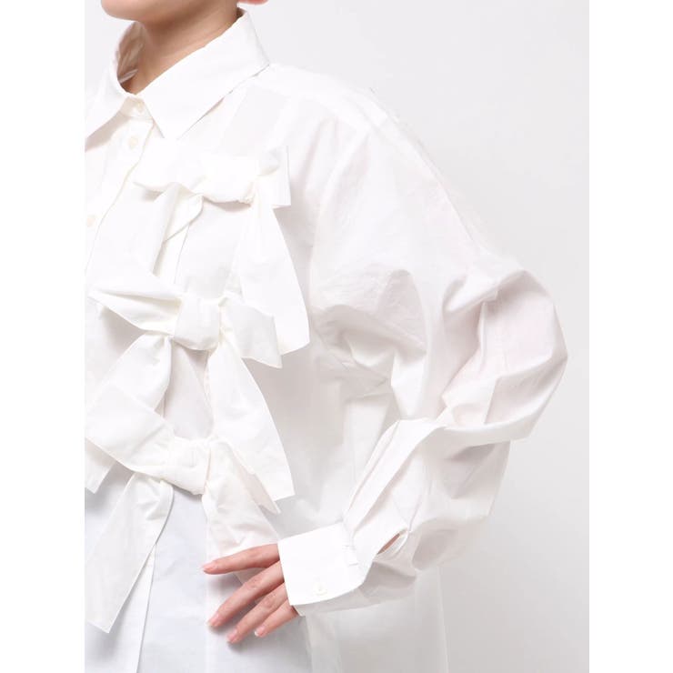 bon bon ribbon shirt[品番：MKSW0068389]｜merry jenny（メリージェ二
