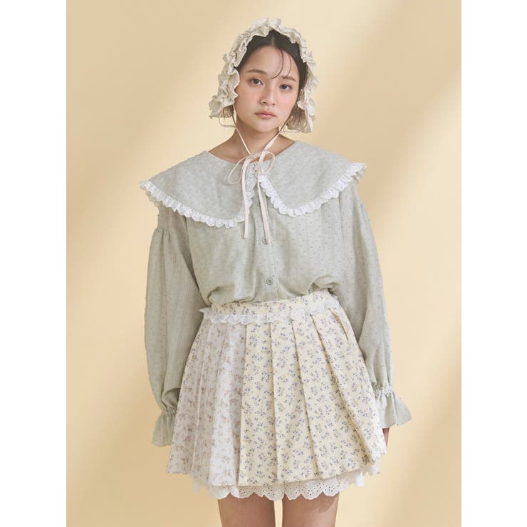 dot laceフリルカラーブラウス | merry jenny | 詳細画像13 