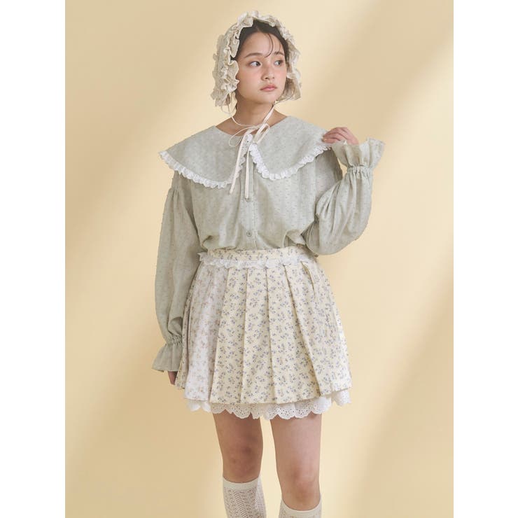 dot laceフリルカラーブラウス | merry jenny | 詳細画像14 