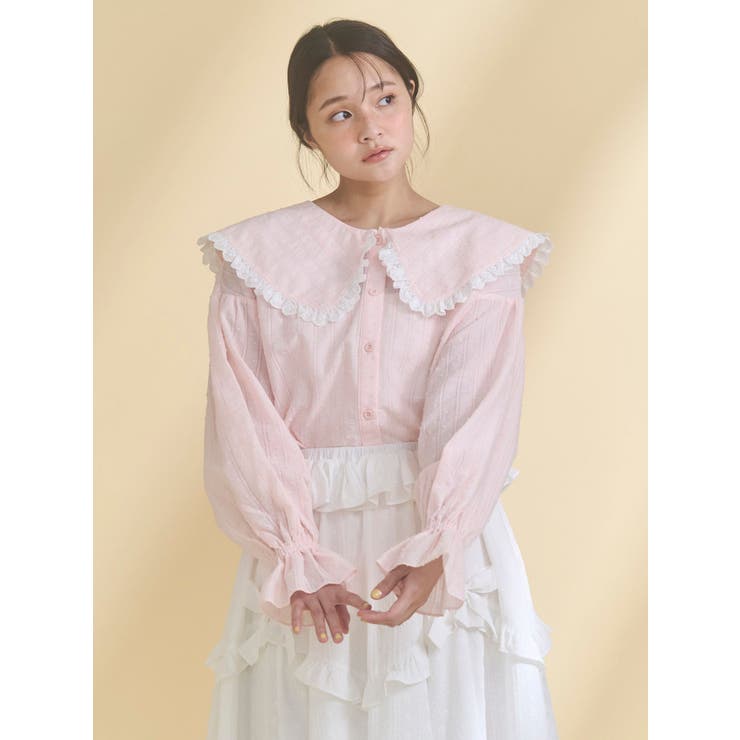 dot laceフリルカラーブラウス | merry jenny | 詳細画像17 