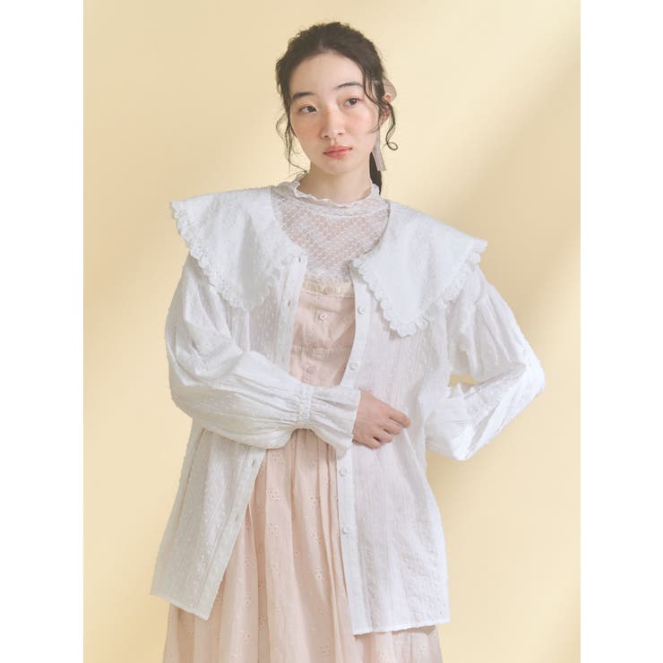 dot laceフリルカラーブラウス | merry jenny | 詳細画像26 