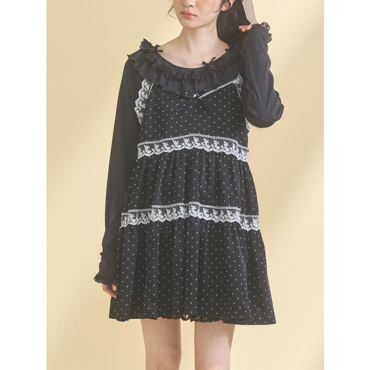 ブラック | dotベビードール | merry jenny