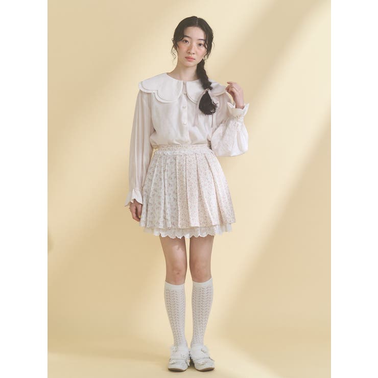 おはなスカラップブラウス | merry jenny | 詳細画像6 