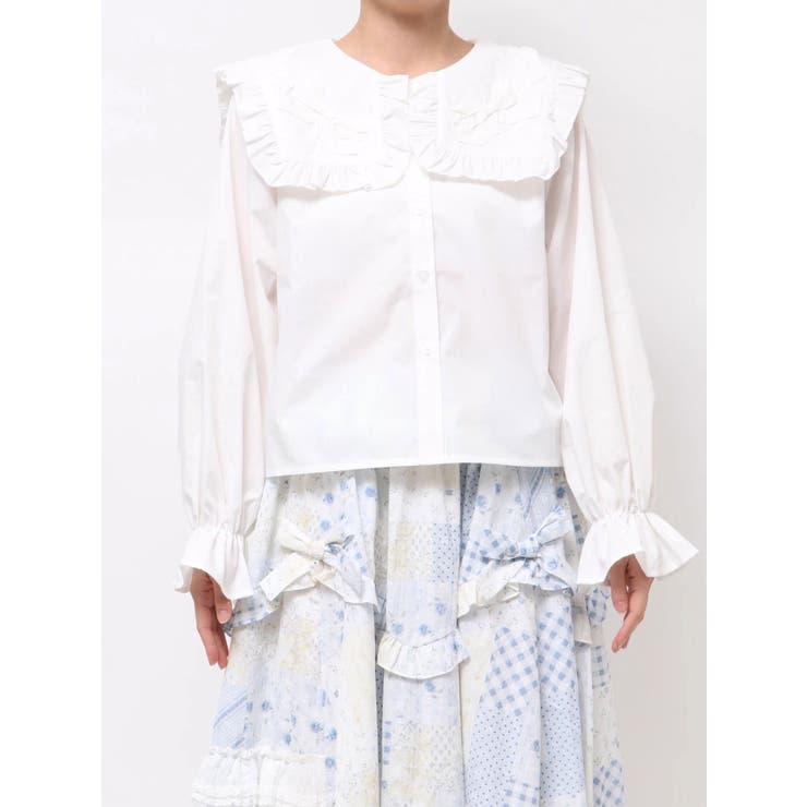 ribbonフリルカラーブラウス | merry jenny | 詳細画像13 
