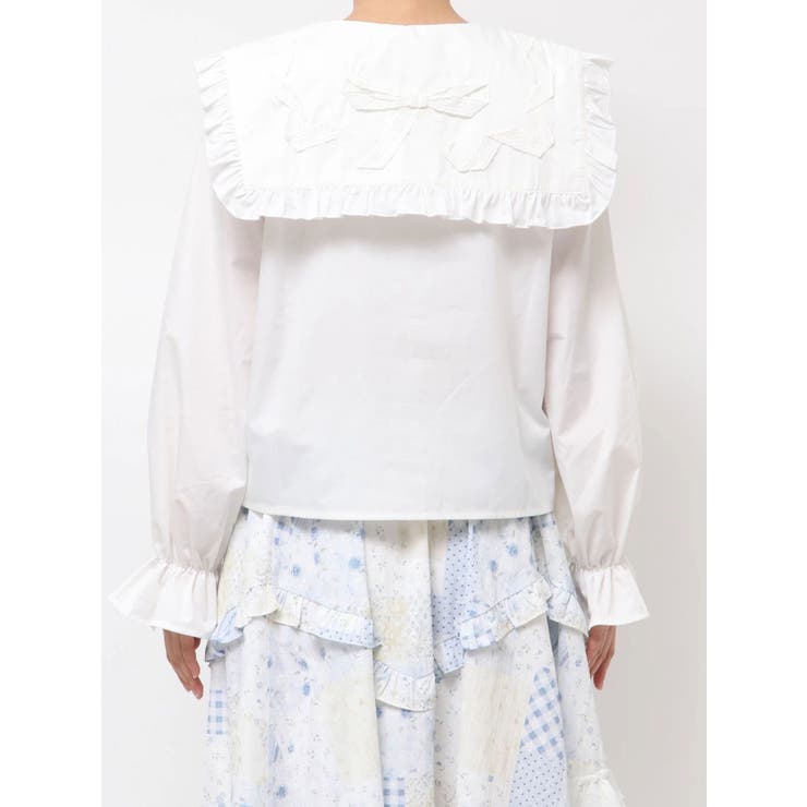 ribbonフリルカラーブラウス | merry jenny | 詳細画像15 