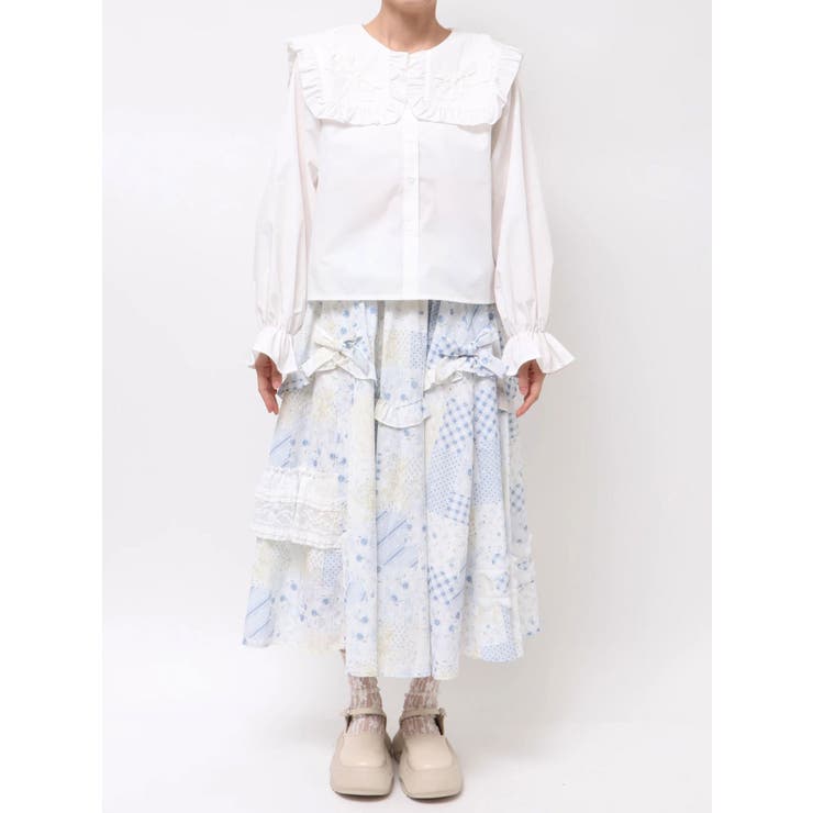 ribbonフリルカラーブラウス | merry jenny | 詳細画像20 