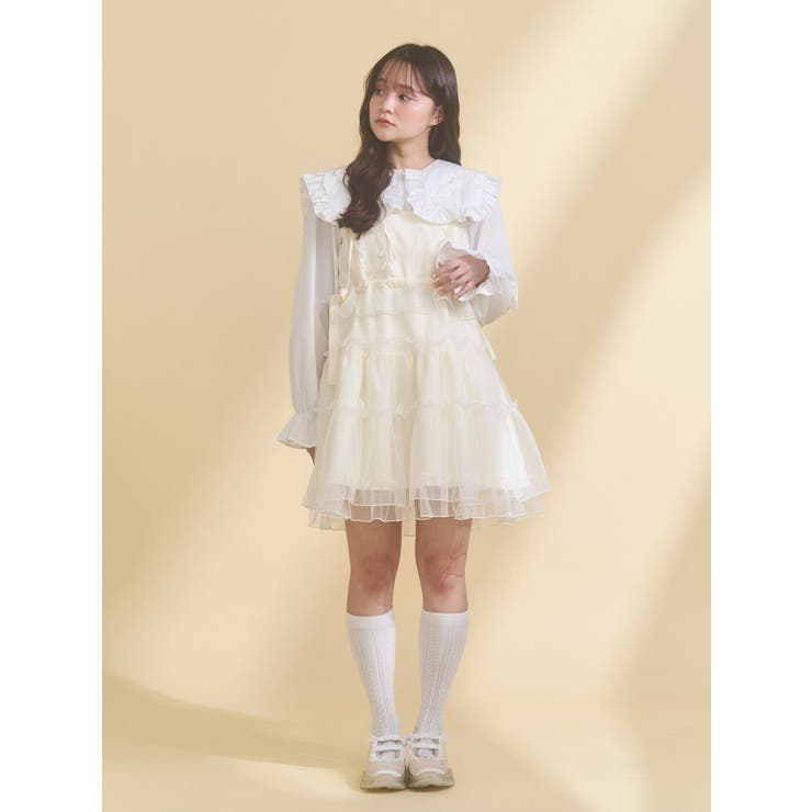 ribbonフリルカラーブラウス | merry jenny | 詳細画像6 