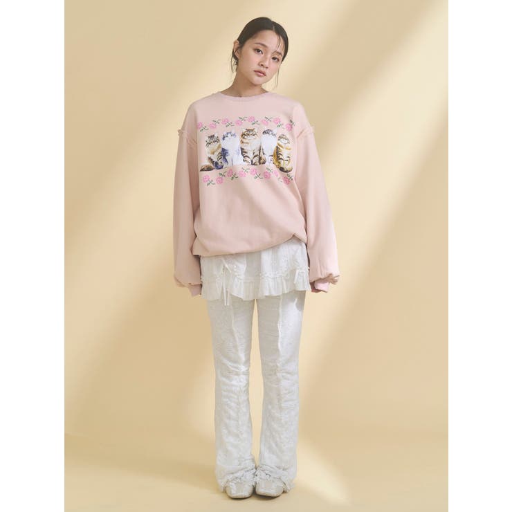 lace panel pants | merry jenny | 詳細画像2 