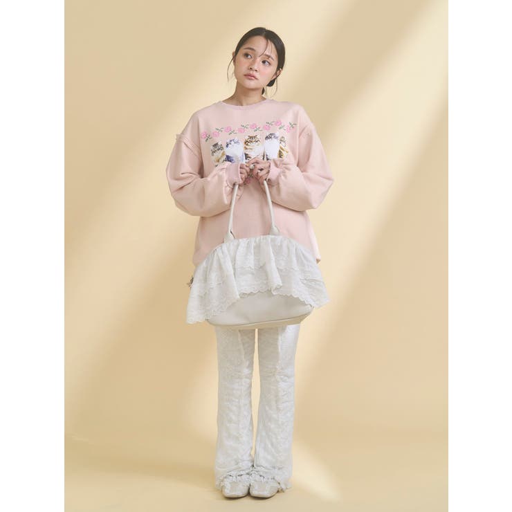 lace panel pants | merry jenny | 詳細画像3 