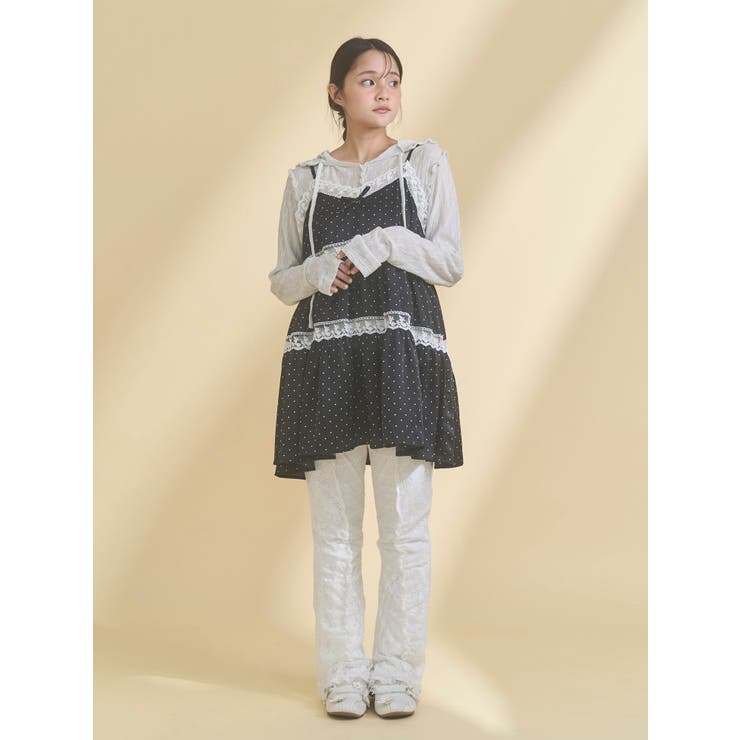 lace panel pants | merry jenny | 詳細画像4 