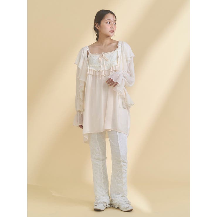 lace panel pants | merry jenny | 詳細画像5 