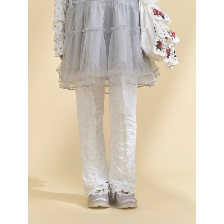 lace panel pants | merry jenny | 詳細画像6 
