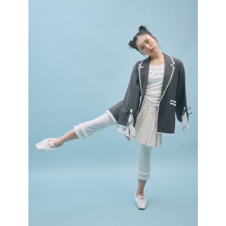 ストレッチレースカプリパンツ | merry jenny | 詳細画像2 