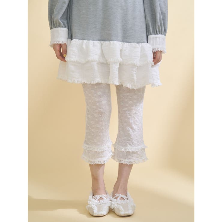 ストレッチレースカプリパンツ | merry jenny | 詳細画像9 