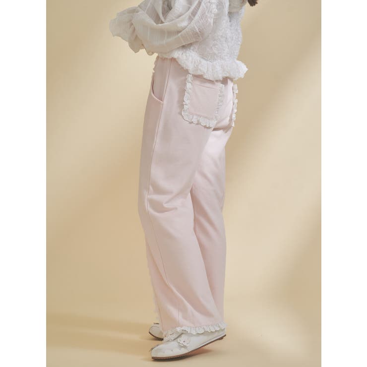 レースフリルスウェットパンツ | merry jenny | 詳細画像12 