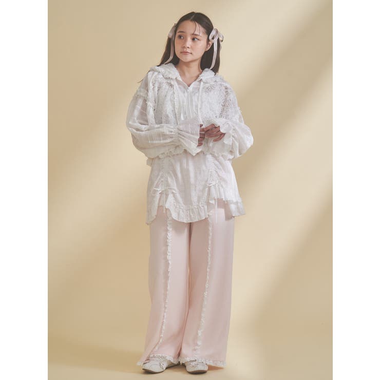 レースフリルスウェットパンツ | merry jenny | 詳細画像14 