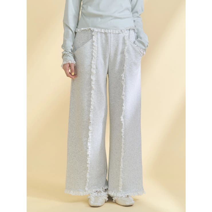 レースフリルスウェットパンツ | merry jenny | 詳細画像15 