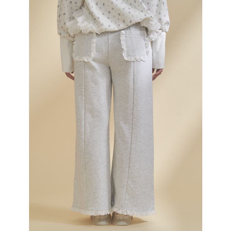 レースフリルスウェットパンツ | merry jenny | 詳細画像4 