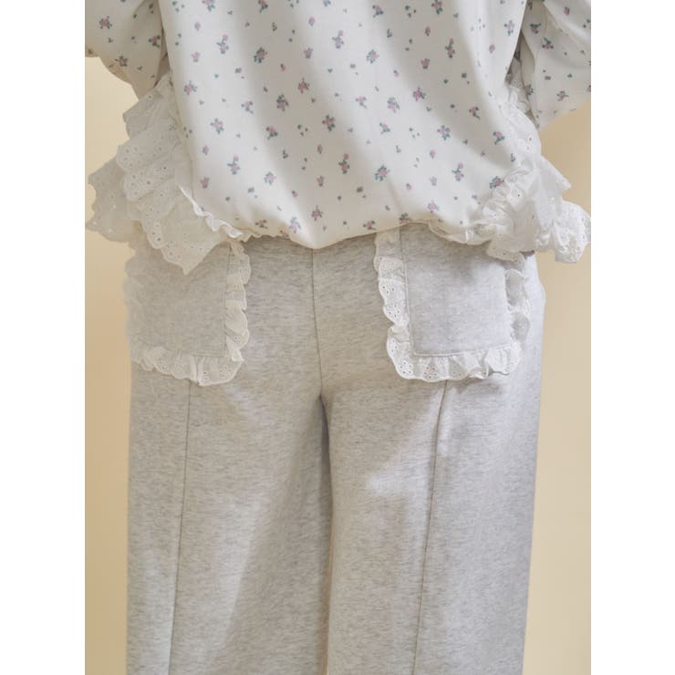 レースフリルスウェットパンツ | merry jenny | 詳細画像5 