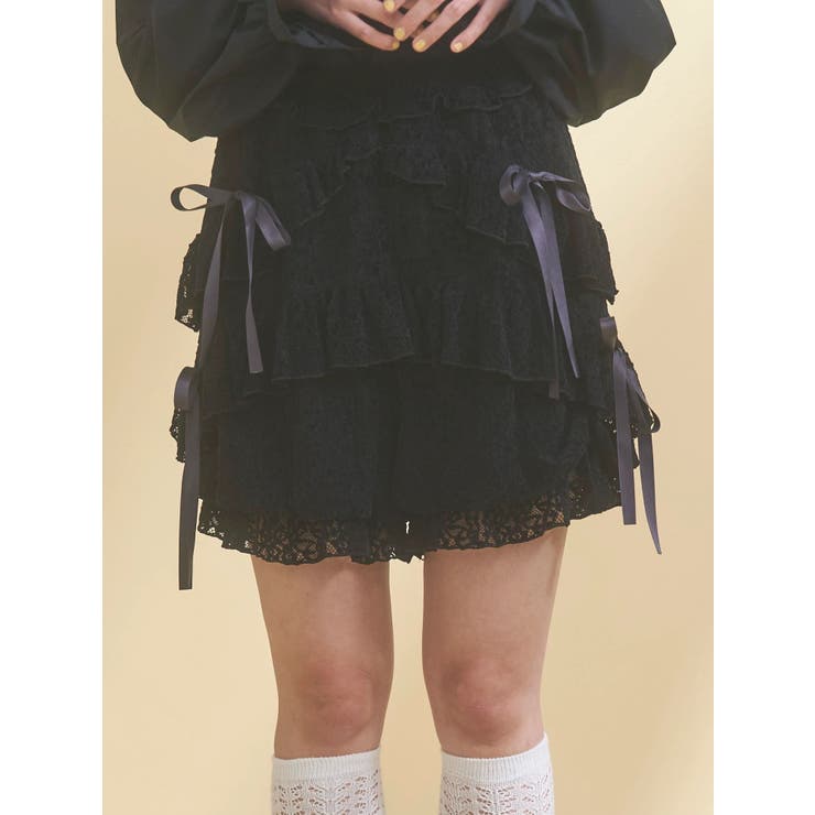 ブラック | シュガーフリルカボチャパンツ | merry jenny