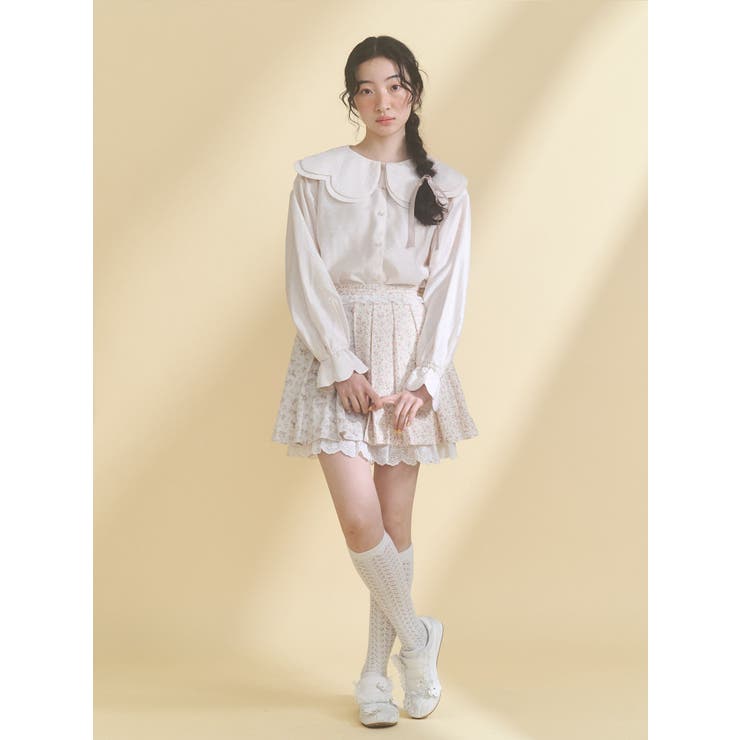 flowerアソートプリーツミニスカート | merry jenny | 詳細画像10 