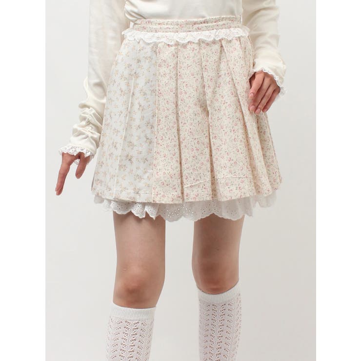 flowerアソートプリーツミニスカート | merry jenny | 詳細画像28 