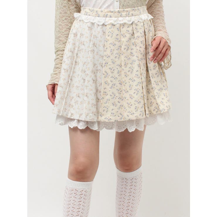 flowerアソートプリーツミニスカート | merry jenny | 詳細画像29 