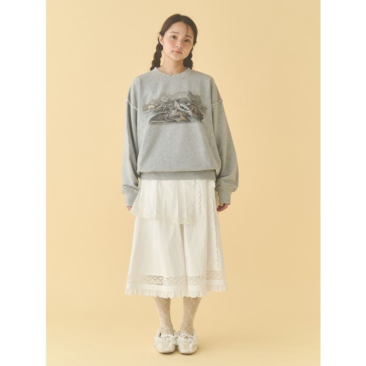 pleats apron layered skirt | merry jenny | 詳細画像2 