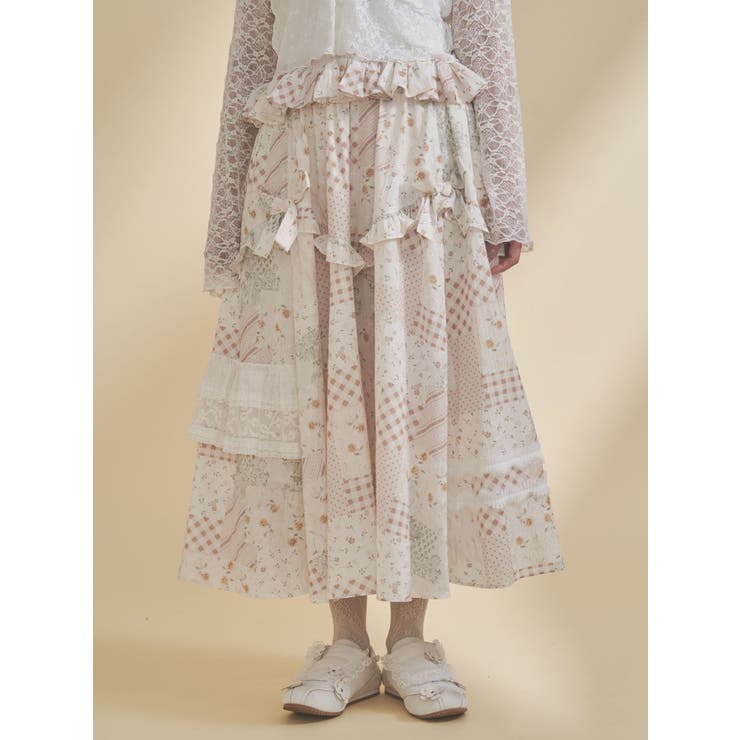 デコラティブリボンフレアスカート | merry jenny | 詳細画像1 