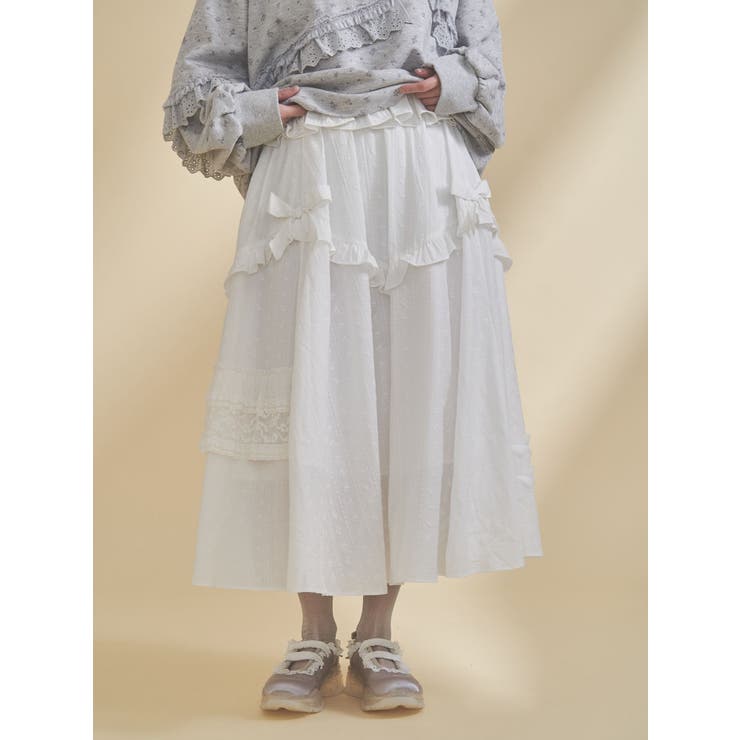 デコラティブリボンフレアスカート | merry jenny | 詳細画像19 