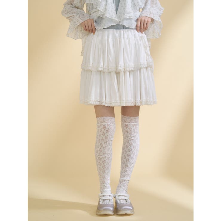 カットティアードミニスカート | merry jenny | 詳細画像5 