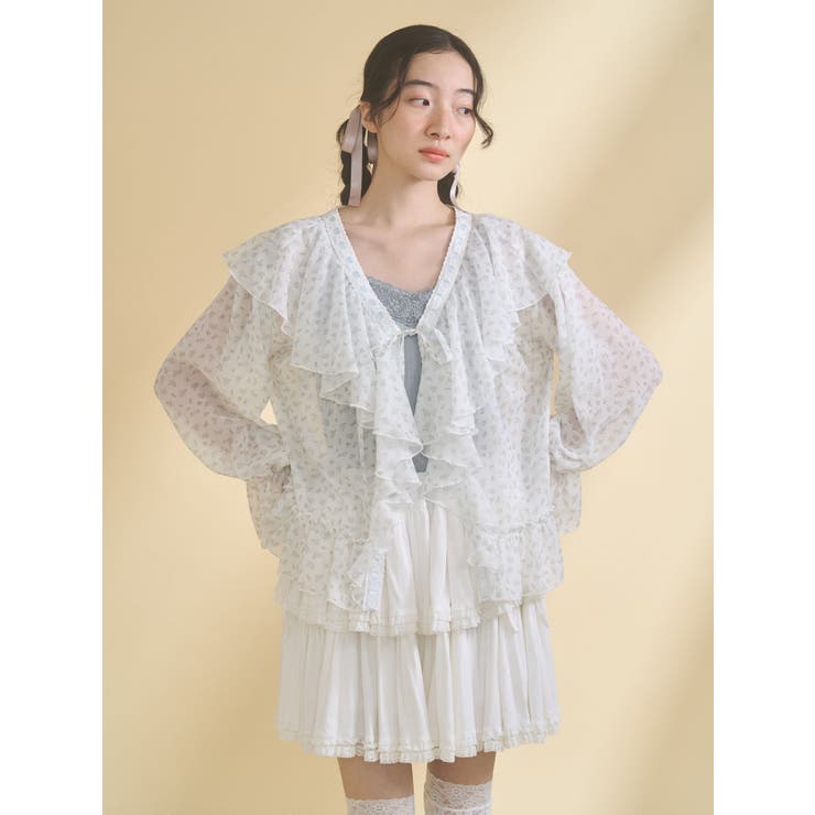 カットティアードミニスカート | merry jenny | 詳細画像6 