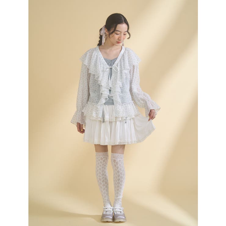 カットティアードミニスカート | merry jenny | 詳細画像7 