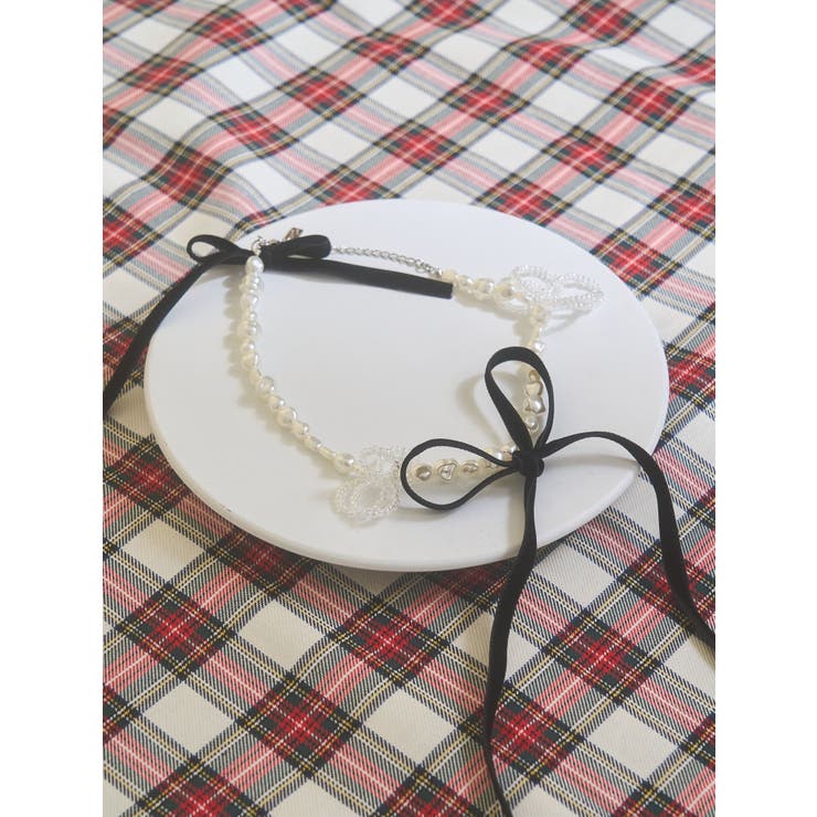 ribbon pearl choker | merry jenny | 詳細画像8 