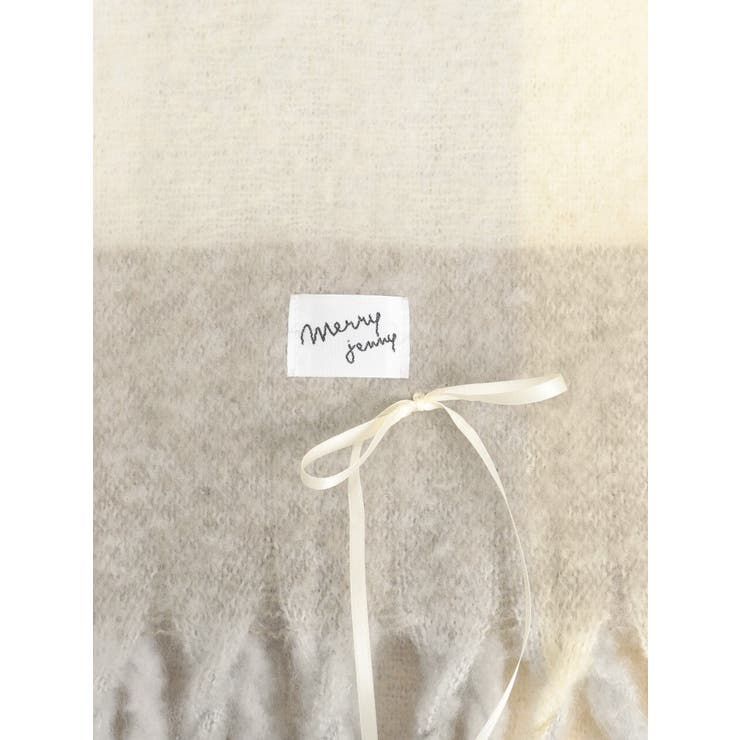 fluffy ribbonチェックマフラー | merry jenny | 詳細画像25 