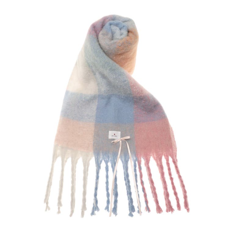 fluffy ribbonチェックマフラー | merry jenny | 詳細画像27 