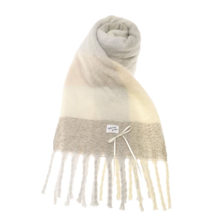 fluffy ribbonチェックマフラー | merry jenny | 詳細画像28 