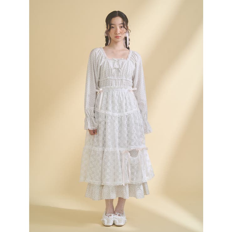 シアーレースフレアスカート | merry jenny | 詳細画像12 