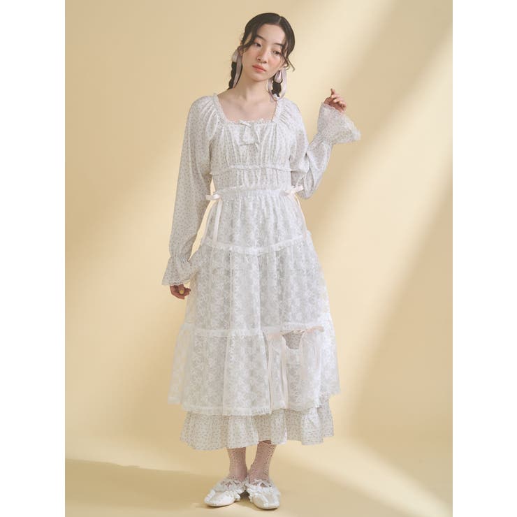 シアーレースフレアスカート | merry jenny | 詳細画像13 