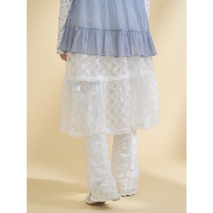 シアーレースフレアスカート | merry jenny | 詳細画像17 
