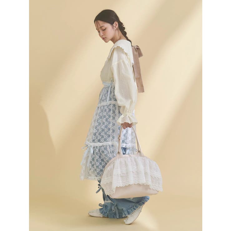 シアーレースフレアスカート | merry jenny | 詳細画像24 