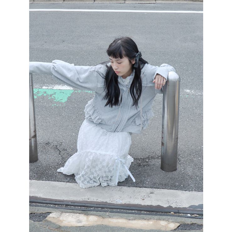 シアーレースフレアスカート | merry jenny | 詳細画像25 